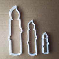 Taufkerze Flamme Leuchte Cookie Cutter Weihnachten Keks Fondant Scharfe Xmas Teig Schablone von CutterCraftUK