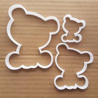 Teddybär Kuscheltier Form Cookie Cutter Teig Keks Gebäck Fondant Scharfe Schablone Baby Kinder Weichem Plüsch von CutterCraftUK