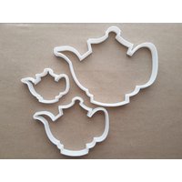 Tee Kanne Gebräu Jahrgang Form Cookie Cutter Teig Keks Gebäck Fondant Scharfe Schablone Antike Drink Am Nachmittag Teekanne Set von CutterCraftUK