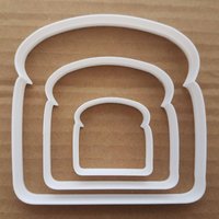Toast Brot Sandwich Essen Form Cookie Cutter Teig Keks Gebäck Fondant Scharfe Schablone Scheibe Stück Frühstück von CutterCraftUK