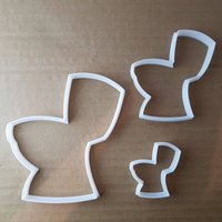 Toilette Klo Wc Bad Form Cookie Cutter Teig Keks Gebäck Fondant Scharfe Schablone Zimmer Haus Erwärmung Garderobe von CutterCraftUK