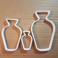 Vase Topf Dekoration Ägypten Form Cookie Cutter Teig Keks Gebäck Fondant Scharfe Blume Urne Schablone von CutterCraftUK