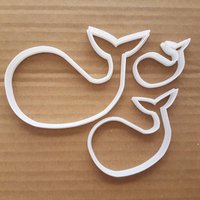 Wal Meer Säugetier Form Cookie Cutter Tier Keks Gebäck Fondant Scharf Ozean Schablone Teig Fisch von CutterCraftUK