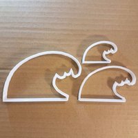 Wave Surf Meer Wasser Form Cookie Cutter Teig Keks Gebäck Fondant Scharfe Schablone Ozean Strand Seite Marine Wellen von CutterCraftUK