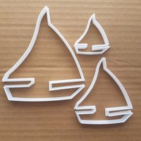 Yacht Segeln Boot Cookie Cutter Teig Keks Gebäck Segel Fahrzeug Form Schablone Strand Scharf Schiff Ozean Fondant von CutterCraftUK