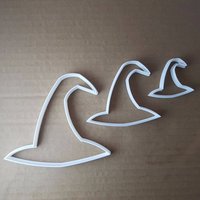 Zauberer Spitzen Hexe Hut Halloween Cookie Cutter Keks Gebäck Fondant Scharfe Schablone Teig Warlock Merlin von CutterCraftUK