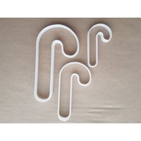 Zuckerstange Süße Stick Form Cookie Cutter Teig Keks Gebäck Fondant Scharfe Schablone Xmas Weihnachten Essen von CutterCraftUK