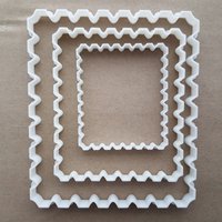 stempel Porto Paket Mail Form Cookie Cutter Teig Keks Fondant Scharfe Schablone Post Umschlag Brief von CutterCraftUK