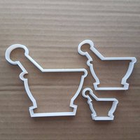 stößel Mörtel Herb Mill Form Cookie Cutter Teig Keks Gebäck Fondant Scharfe Schablone Zerkleinert Essen Kochen von CutterCraftUK