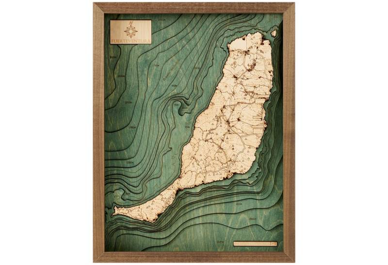 Cutting Brothers Holzbild Fuerteventura 40.5 x 30.5, Fuerteventura 40.5 x 30.5 von Cutting Brothers