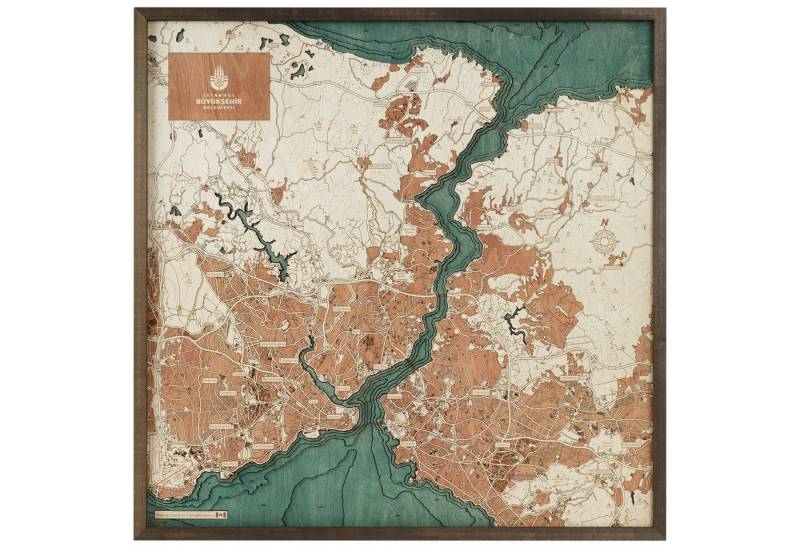 Cutting Brothers Holzbild Istanbul 76 x 76, Istanbul 76 x 76 Cutting Brothers Holzbild Istanbul 76 x 76, Istanbul 76 x 76 von Cutting Brothers