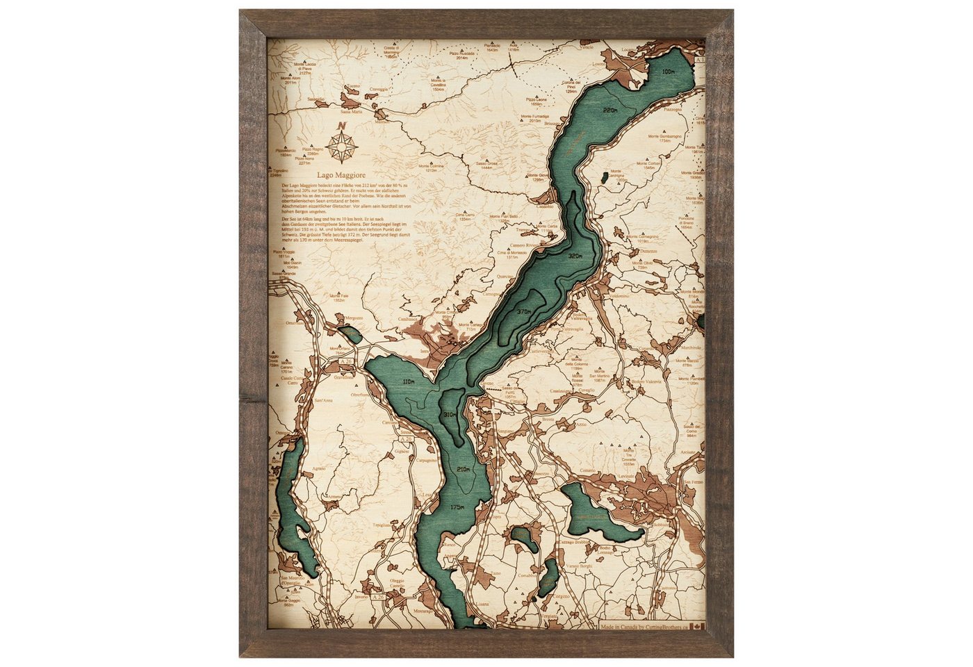 Cutting Brothers Holzbild Lago Maggiore 40.5 x 30.5, Lago Maggiore 40.5 x 30.5 Cutting Brothers Holzbild Lago Maggiore 40.5 x 30.5, Lago Maggiore 40.5 x 30.5 von Cutting Brothers