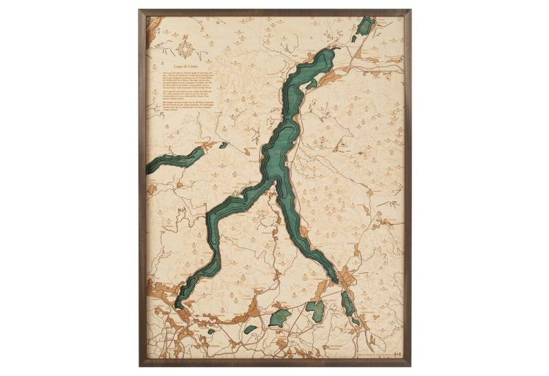Cutting Brothers Holzbild Lago di Como Comer See 81 x 61, Lago di Como Comer See 81 x 61 von Cutting Brothers