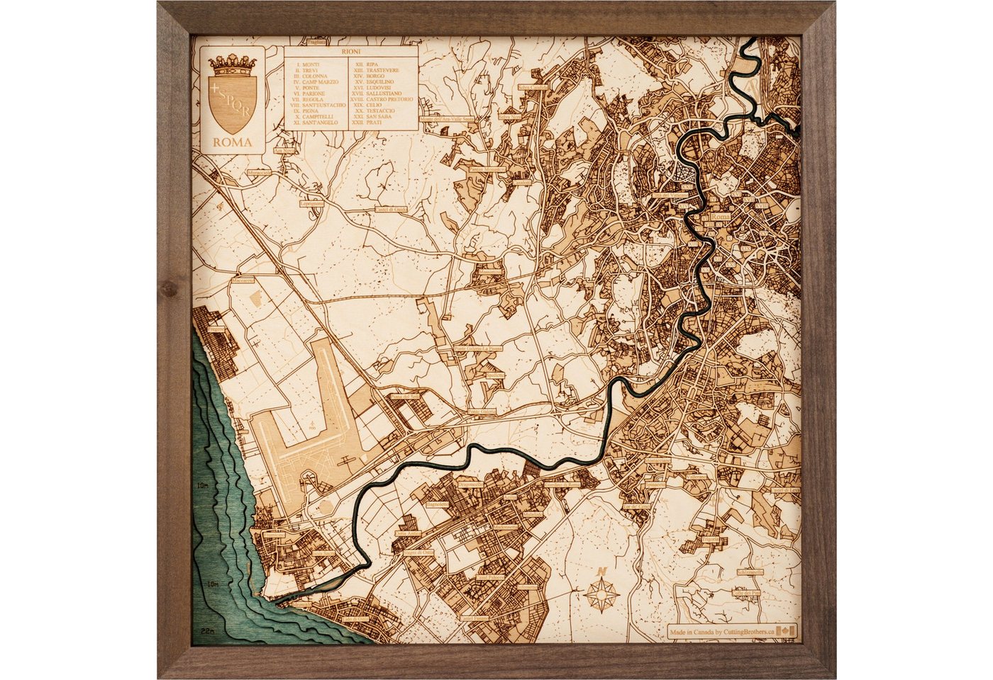 Cutting Brothers Holzbild Rom 40.5 x 30.5, Rom 40.5 x 30.5 Cutting Brothers Holzbild Rom 40.5 x 30.5, Rom 40.5 x 30.5 von Cutting Brothers