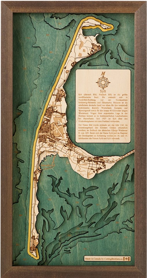 Cutting Brothers Holzbild Sylt 20 x 40.5, Sylt 20 x 40.5 Cutting Brothers Holzbild Sylt 20 x 40.5, Sylt 20 x 40.5 von Cutting Brothers