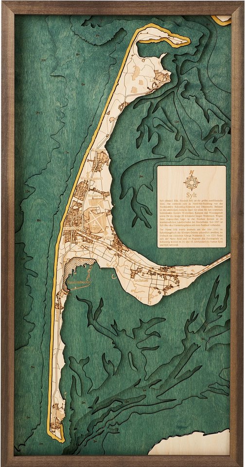 Cutting Brothers Holzbild Sylt 30.5 x 61, Sylt 30.5 x 61 von Cutting Brothers