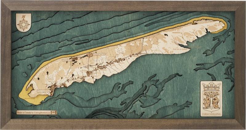 Cutting Brothers Holzbild Terschelling 40.5 x 20, Terschelling 40.5 x 20 von Cutting Brothers