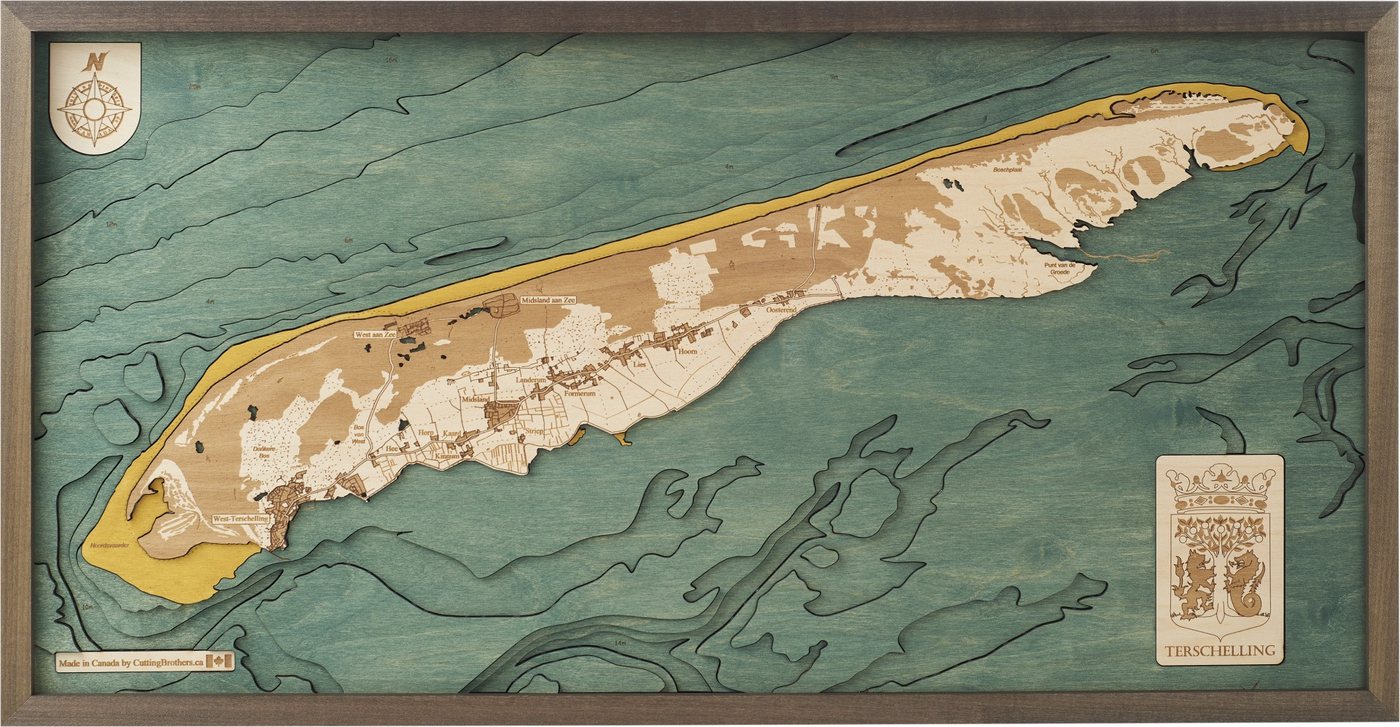 Cutting Brothers Holzbild Terschelling 81 x 40.5, Terschelling 81 x 40.5 von Cutting Brothers