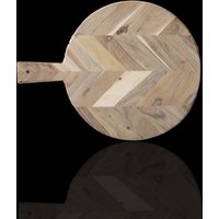 stirnholz Schneidebrett, Rundes Bretter Mit Griff, Servierblock, Runde Servierplatten, Paddler, Charcuterie Brett von CuttingBoardCafe