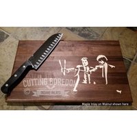 8x12x3/4 Pulp Kitchen - Fiction Schneidebrett, Koch Geschenk, Künstlerisch, Grill Abschlussfeier, Kochen, Aperitiftablett, Servierplatte 8x12x3/4 Pulp Kitchen - Fiction Schneidebrett, Koch Geschenk, Künstlerisch, Grill Abschlussfeier, Kochen, Aperitiftablett, Servierplatte von CuttingBoredom