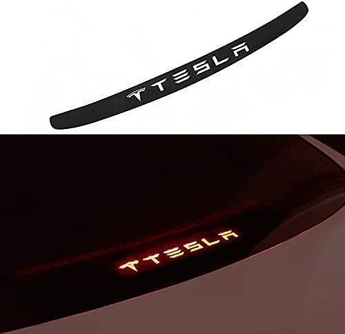 Auto Bremslicht Aufkleber für Tesla Model 3, Kohlefaser Kofferraum-RüCklicht Aufkleber Bremslicht-Aufkleber Styling-ZubehöR von CutuLi