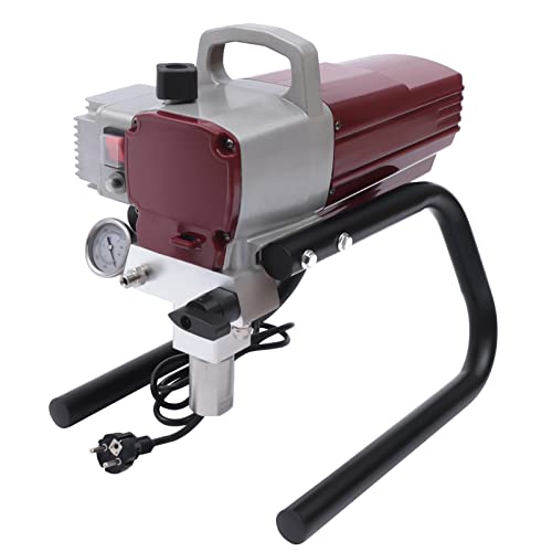 Airless Farbsprühsystem Airless Spritzgerät 1.8L/min 1800W Airless Farbsprühgerät Farbsprühsystem mit Sprühdüse, Spritzschlauch & Verlängerungsstange, DIY Hochdruck Farbsprühsystem Tragbares von Cutycaty