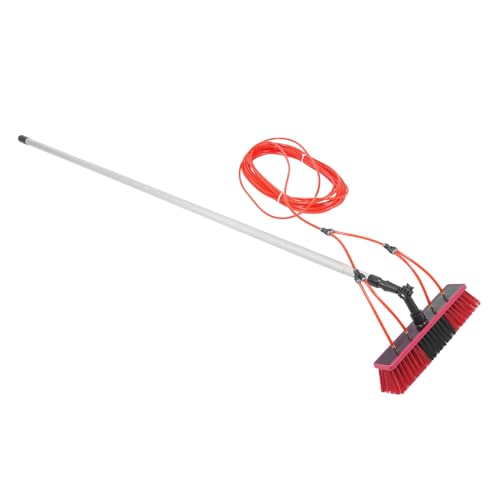 Cutycaty Fensterreiniger mit Teleskopgriff, 8m Teleskop Fensterputzer Profi Set, Fassadenreinigung Fensterreinigung, Fenster Waschen Ausrüstung mit 180° drehbarem Bürstenkopf von Cutycaty