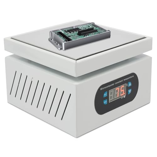 Lötstation Heizplatte 150x150mm Mini Heizplatte Löten 500W Digitale LED Kochplatte Mikrocomputer Elektrische Heizplatte, Elektrisch LED Anzeige Vorwärmen Löten Vorwärmstation 0-400°C von Cutycaty