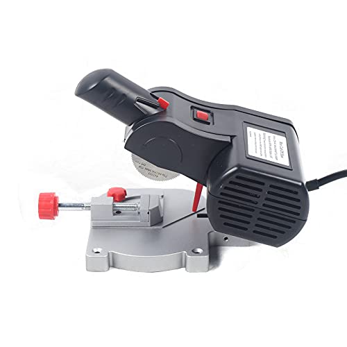 Mini-Gehrungs-Kappsäge 90W 220V 50HZ Kapp-Gehrungssäge Elektrische Kappsäge Tisch Schneiden Maschine, 4500rpm Gehrungssäge für Holz, Zink, Aluminium, 0-45° Einstellbar von Cutycaty