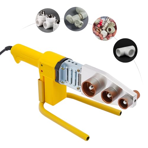 Muffenschweißgerät Rohrschweißgerät-Set, 220V 800W Wasserrohr Heißschmelzmaschine Rohrleitungsschweißgerät Rohrschweißmaschine Kunststoff Schweißgerät Rohre Schweißen für PPR/PB/PE Rohren von Cutycaty