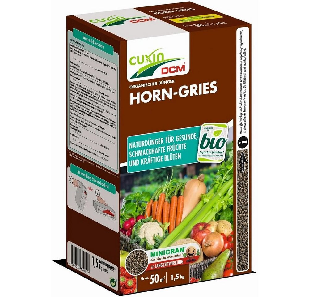 Cuxin DCM Spezialdünger Cuxin DCM Horn-Gries 1,5 kg Minigran Dünger Bio von Cuxin DCM