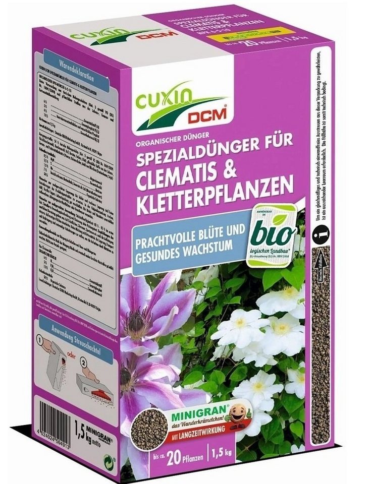 Cuxin DCM Spezialdünger Cuxin DCM Spezialdünger für Clematis & Kletterpflanzen 1,5 kg von Cuxin DCM