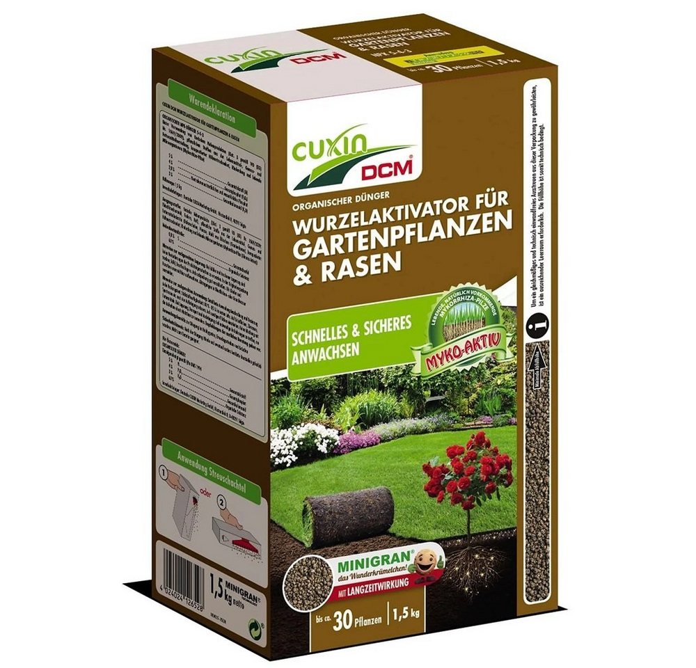 Cuxin DCM Spezialdünger Cuxin DCM Wurzelaktivator Gartenpflanzen & Rasen Anwachshilfe 1,5 kg von Cuxin DCM