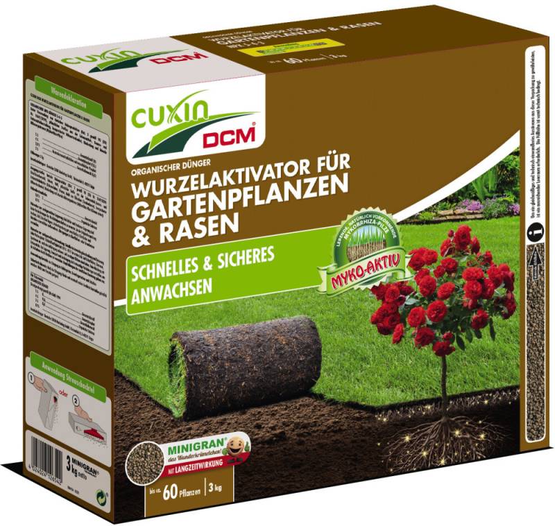 Cuxin DCM Wurzelaktivator für Gartenpflanzen & Rasen 3kg Streuschachtel von Cuxin DCM