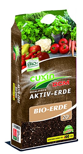 CUXIN DCM AKTIV-ERDE BIO-ERDE 20 l Gemüse Sprossenanzucht Kräutererde von Cuxin