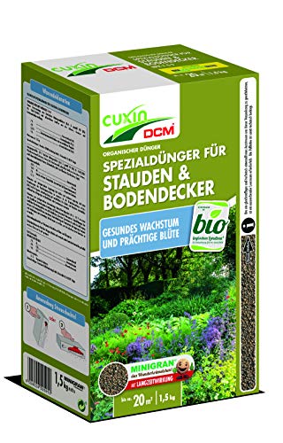 Cuxin 1,5 Kg Bio Staudendünger für ca. 20m² ⎜organischer langzeit Dünger ⎜ (1,5 Kg) von Cuxin