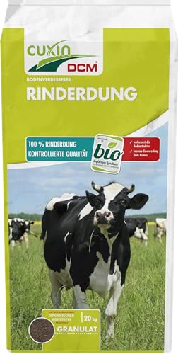CUXIN DCM Rinderdung - getrockneter Rinderdung - Festmist - Bio & Organischer Dünger - -Gartendünger - für Gemüse und Ziergarten - 10,5 KG von Cuxin
