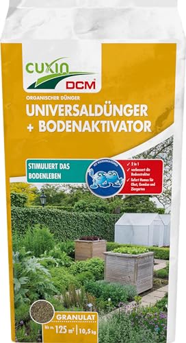 CUXIN DCM Universaldünger + Bodenaktivator- mit Bacillus sp. - effektive Mikroorganismen - Gartendünger - Gemüsedünger - organischer NPK-Dünger- 10,5 KG von Cuxin