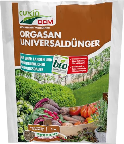 CUXIN DCM ORGASAN UNIVERSALDÜNGER - Mit MINIGRAN® TECHNOLOGY - Universaldünger - Bio Dünger - Langzeitdünger - organischer NPK-Dünger - 1 KG von Cuxin