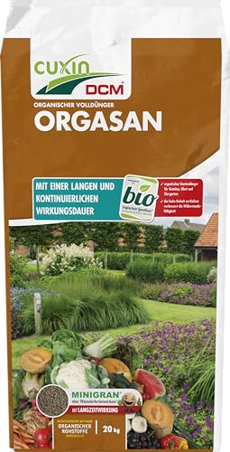 CUXIN DCM ORGASAN UNIVERSALDÜNGER - Mit MINIGRAN® TECHNOLOGY - Universaldünger - Bio Dünger - Langzeitdünger - organischer NPK-Dünger - 20 KG von Cuxin