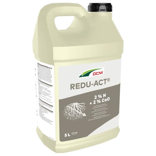 DCM REDU-ACT Organischer Dünger mit Calcium, 2% N + 2% CaO, 5L Flasche von Cuxin