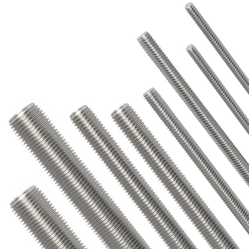 8 Stück Gewindestangen Edelstahl Volle 30cm M6/M8/M10/M12 Gewindestange Bar Stab Vollgewinde Threaded Rod Rechtsgewinde 4 Größen von Cuyacili