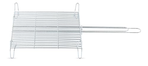 cuydesa c415205 Doppel Grill für Grillen, 51.5 x 8.5 x 14.5 cm, silber von Cuydesa