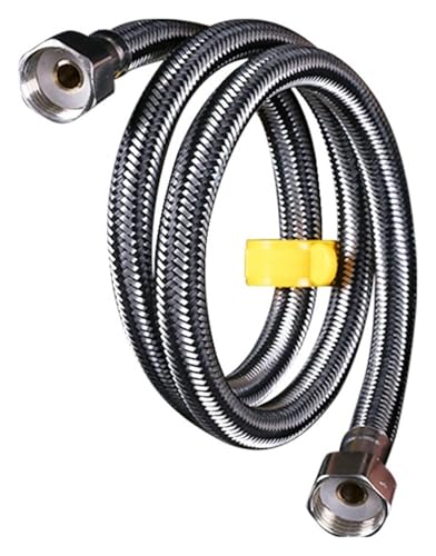 Brauseschlauch, Edelstahl-Wasserleitung Explosion Flexibler geflochtener Schlauch Wasserleitung Küche Badezimmer Wasserhahn(150cm) von CvbGNJm