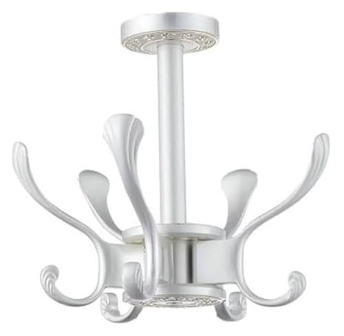 CvbGNJm Kleiderbügel, Türhänger, Wandhaken, moderne drehbare Kleiderhaken, for Einschrauben, Schlüsselhalter, Organizer-Rack mit robustem Metallwasser for Aufhängen unter dem(Witht) von CvbGNJm