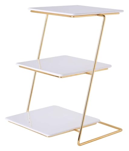CvbGNJm Tortenständer, Dessertbecher und -türme, große gestufte Obstdessertplatten, Metall-Cupcake-Präsentationsständer mit abnehmbarem Keramik-Serviertablett for die Küche, CvbGNJm Tortenständer, Dessertbecher und -türme, große gestufte Obstdessertplatten, Metall-Cupcake-Präsentationsständer mit abnehmbarem Keramik-Serviertablett for die Küche, von CvbGNJm