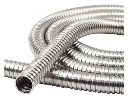 Duschschlauch, Edelstahl-Metallgewinde-Kabelschlauch Flexibler Schlauchhülsenschutz Ersatzzubehör Innerhalb(304#,ID10mm*OD13mm) von CvbGNJm