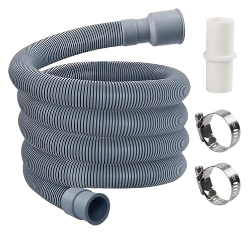 Duschschlauch, gewellter Ablaufschlauch for Waschmaschine und Geschirrspüler, langer, flexibler Auslassschlauch, dehnbarer Verlängerungssatz for Abflussrohre, Toilette Duschschlauch, gewellter Ablaufschlauch for Waschmaschine und Geschirrspüler, langer, flexibler Auslassschlauch, dehnbarer Verlängerungssatz for Abflussrohre, Toilette von CvbGNJm