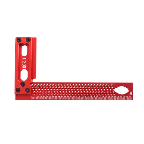 Cvoepobey 1 Stück 200 mm Präzisions-Winkellineal L-Typ Lochlineal Aus Aluminiumlegierung Holzverarbeitung Markier- und Anreißlineal Cvoepobey 1 Stück 200 mm Präzisions-Winkellineal L-Typ Lochlineal Aus Aluminiumlegierung Holzverarbeitung Markier- und Anreißlineal von Cvoepobey