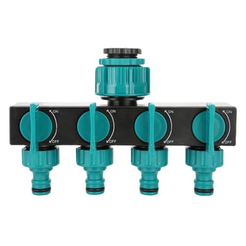Cvoepobey 1 Stück 4-Wege-Wasserumlenker, Bewässerungsumlenkventil, Europäischer Standard-Gartenbewässerungsanschluss mit Gewinde Cvoepobey 1 Stück 4-Wege-Wasserumlenker, Bewässerungsumlenkventil, Europäischer Standard-Gartenbewässerungsanschluss mit Gewinde von Cvoepobey